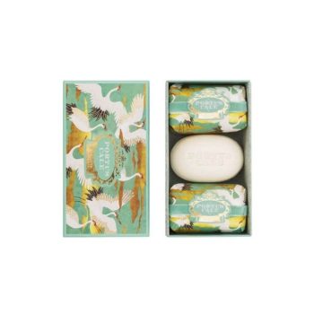 Portus Cale White Crane 3 x 150g Soap Set