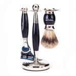 Truefitt & Hill Edwardian Shaving Set - Ebony - Gillette Fusion